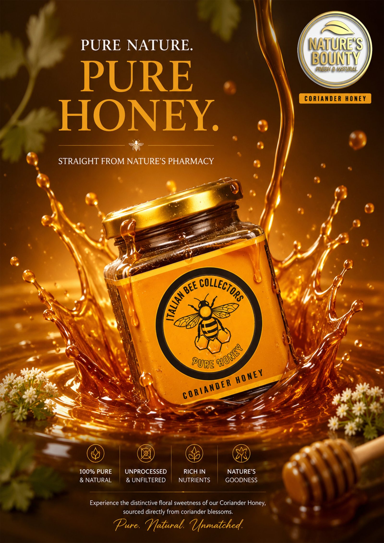 Premium Coriander Honey 250 ml