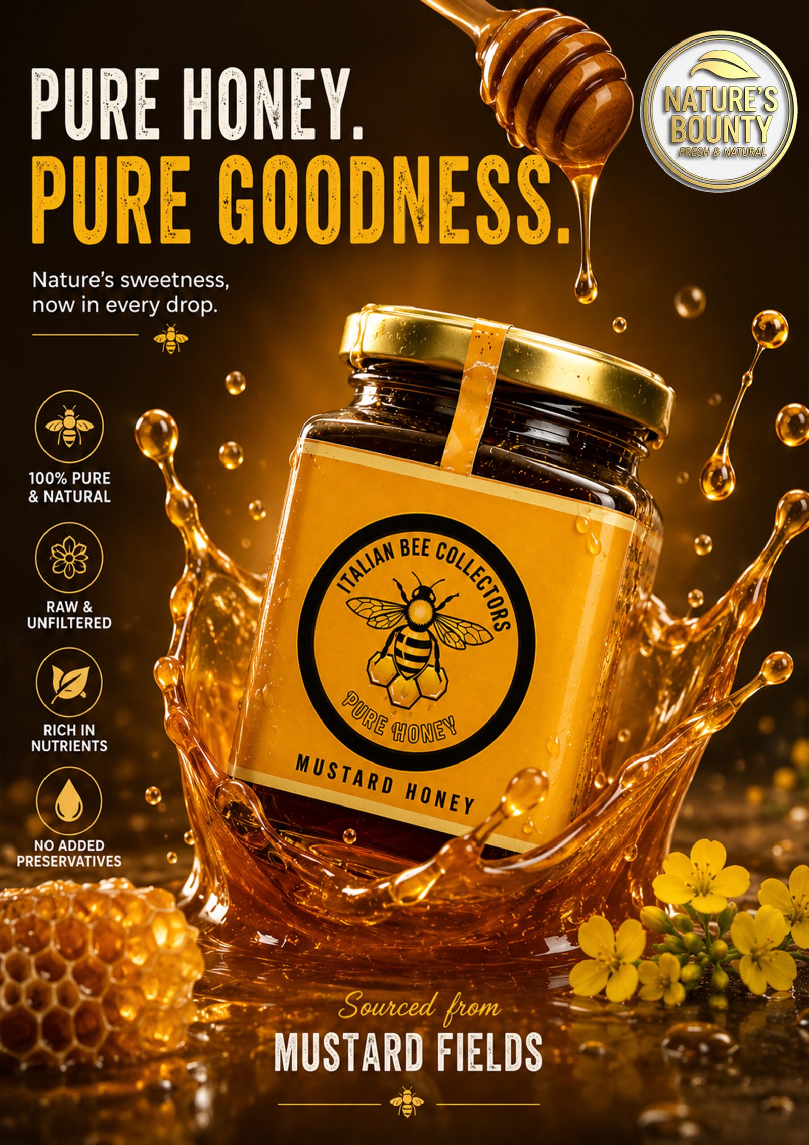 Premium Mustard Honey 250ml