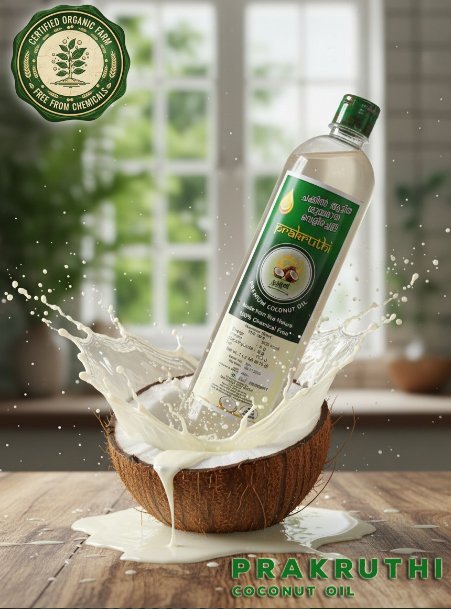 PRAKRUTHI Premium Coconut Oil 1000 ml